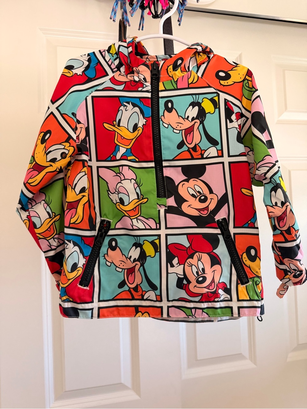 Kids Multicolor Disney Character windbreaker Jacket